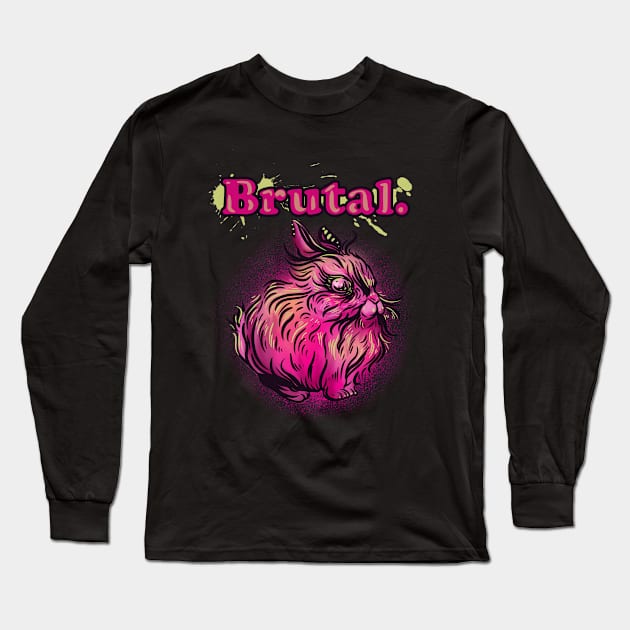 Brutal Chubby Bunny Long Sleeve T-Shirt by Manfish Inc.